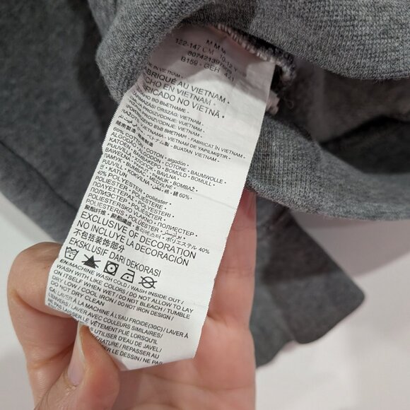 Jordan Grey Hoodie Hooded Sweatshirt Heather Grey Size Medium - Picture 5 of 5